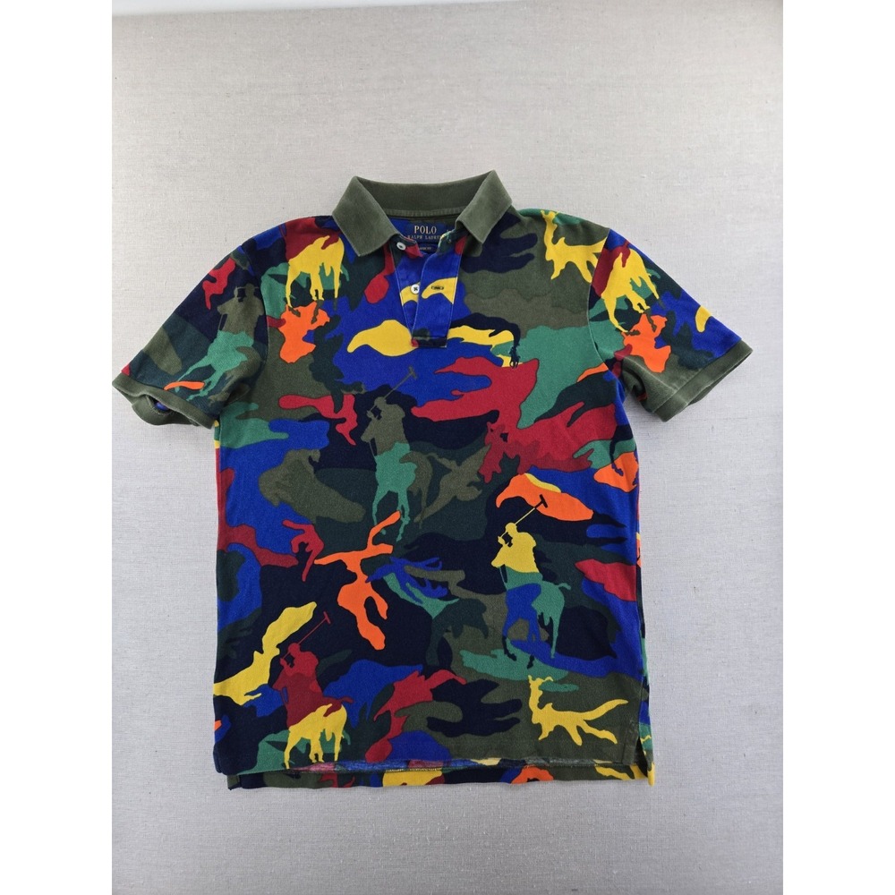 Polo Ralph Lauren Shirt Polo Muticolored Camo Classic Fit Mens S Spectre Player
